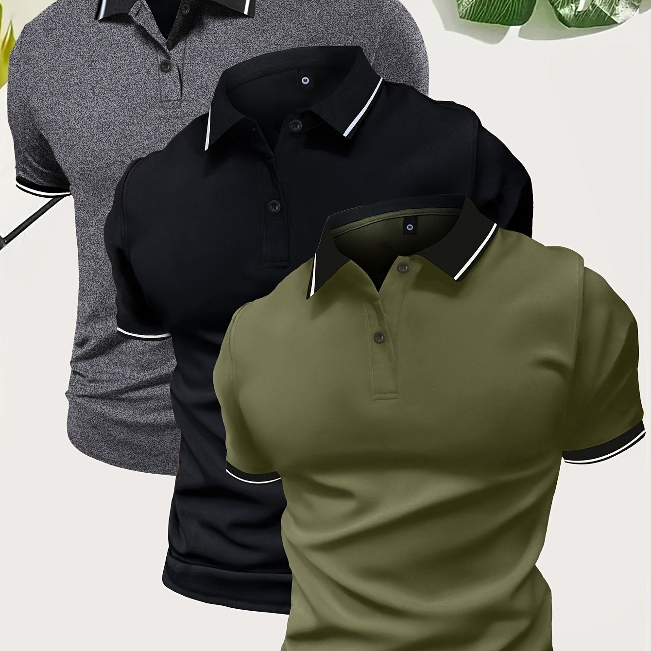 Men's Modern Casual Polo Shirt for Everyday and Leisure