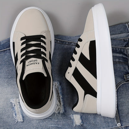Men's Low-Top Sneakers Street Style with Platform – Urban Casual Shoe
