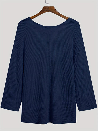 Herren Strickpullover V-Ausschnitt Lockerer Casual Style für Alltag und Freizeit