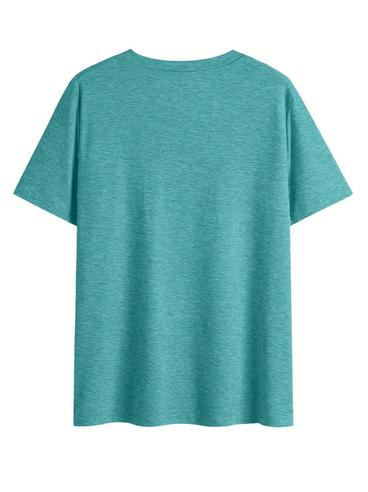 Damen V-Ausschnitt T-Shirt mit Blumenmuster – Lässiger Sommerstyle für Alltag & Freizeit