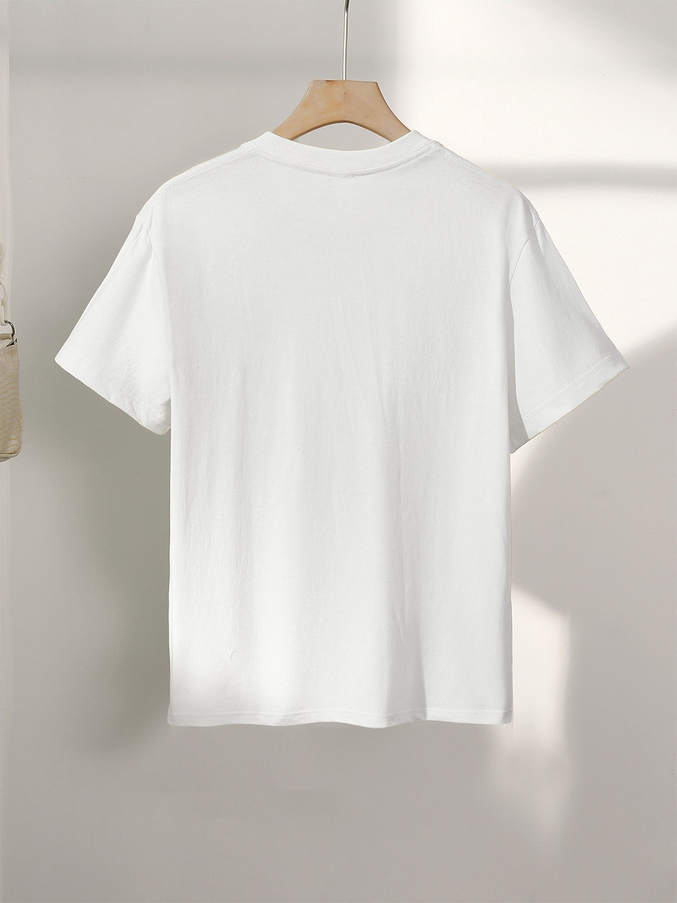 Women's T-shirt with Animal Print and Inspirational Quote – Modern Casual Shirt in Wild Look