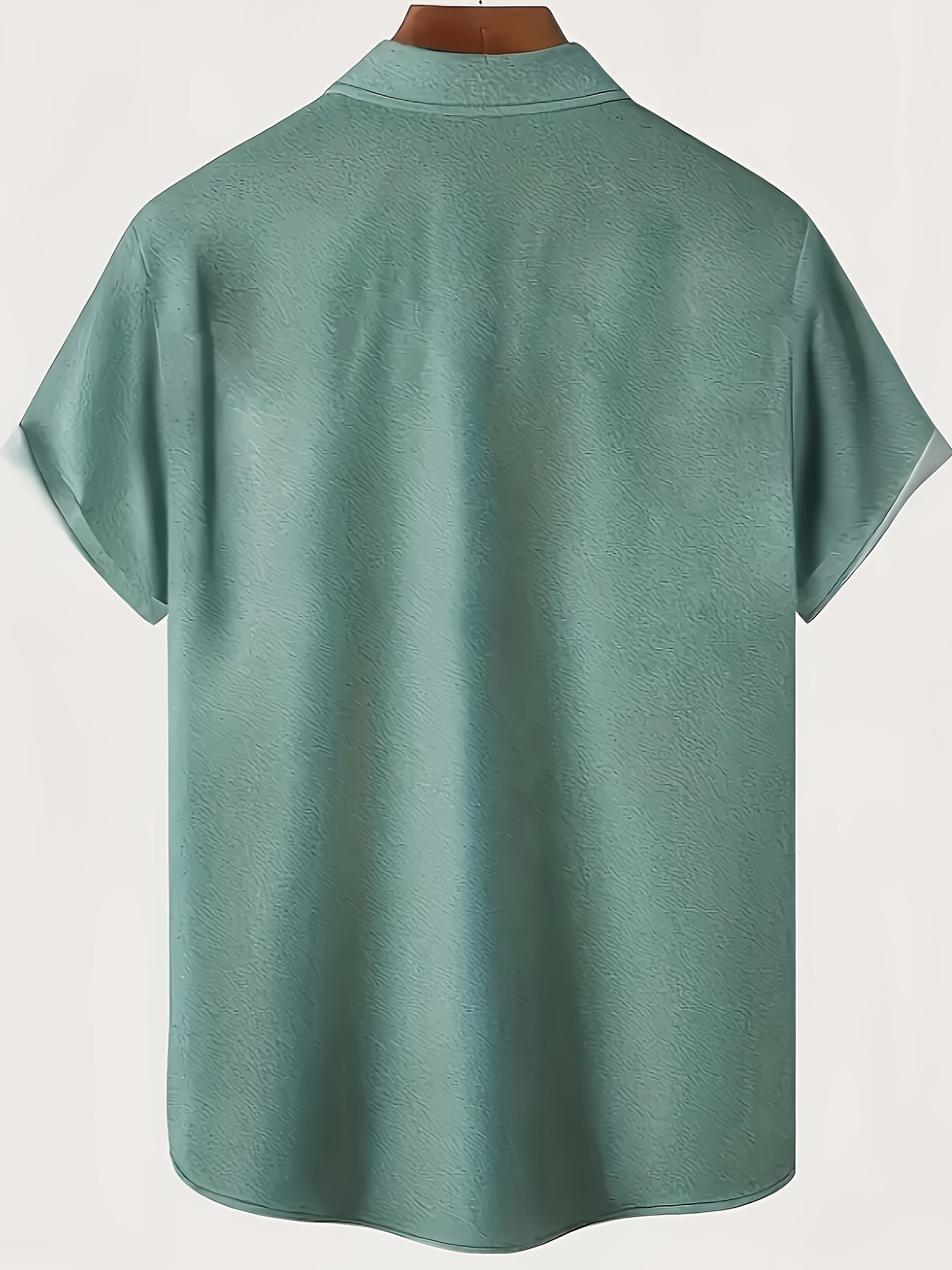 Men's Summer Beach Shirt in Retro Style with Tropical Print, Ideal for Leisure and Vacation