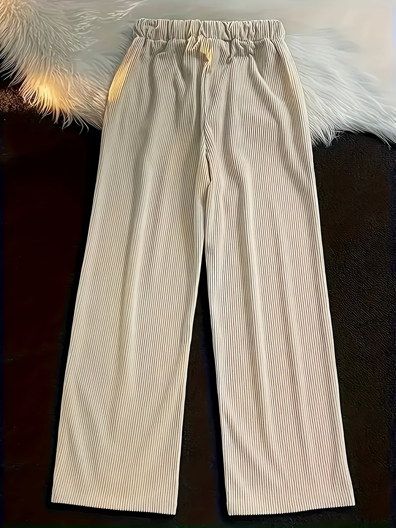 Men's Pleated Casual Pants with Elastic Waistband and Drawstring – Modern Urban Style & Comfort