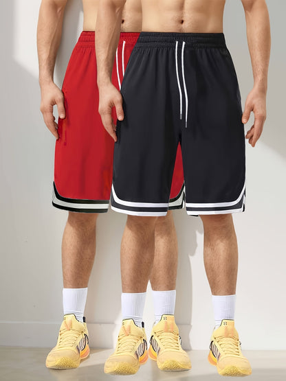 Men's Athletic Basketball Shorts 2-Pack – Loose Fit, Perfect for Training & Leisure