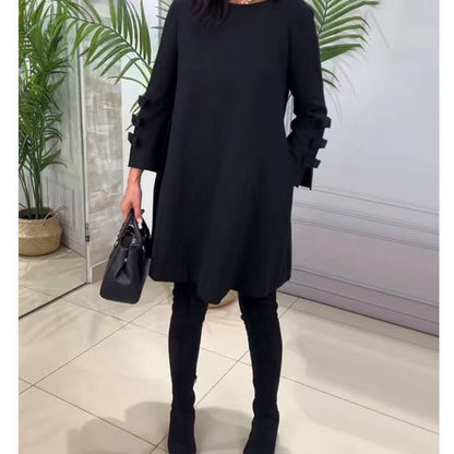 Rachael – Modischer Polyesterrock in Halb-Länge mit Dorf-Farben