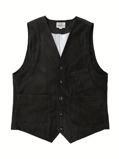 Men's Vintage Vest in Retro Style for Business and Leisure