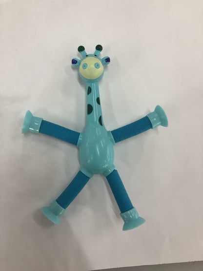 Children's Cartoon Telescopic Giraffe Fidget Toy with Suction Cup – Stress Relief & Sensory Fun