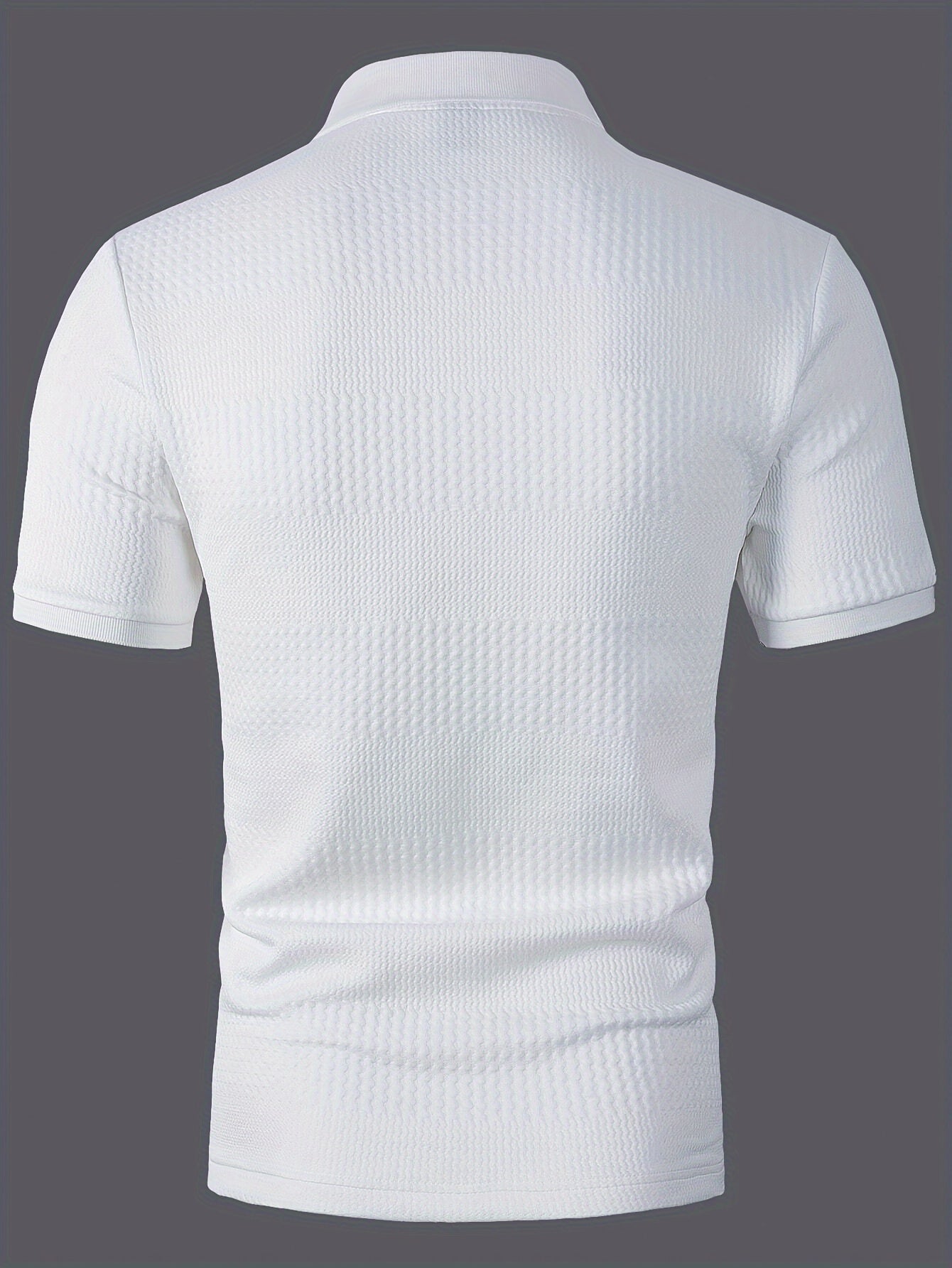 Herren Poloshirt Slim Fit mit Strukturmuster – Casual Sommerstyle