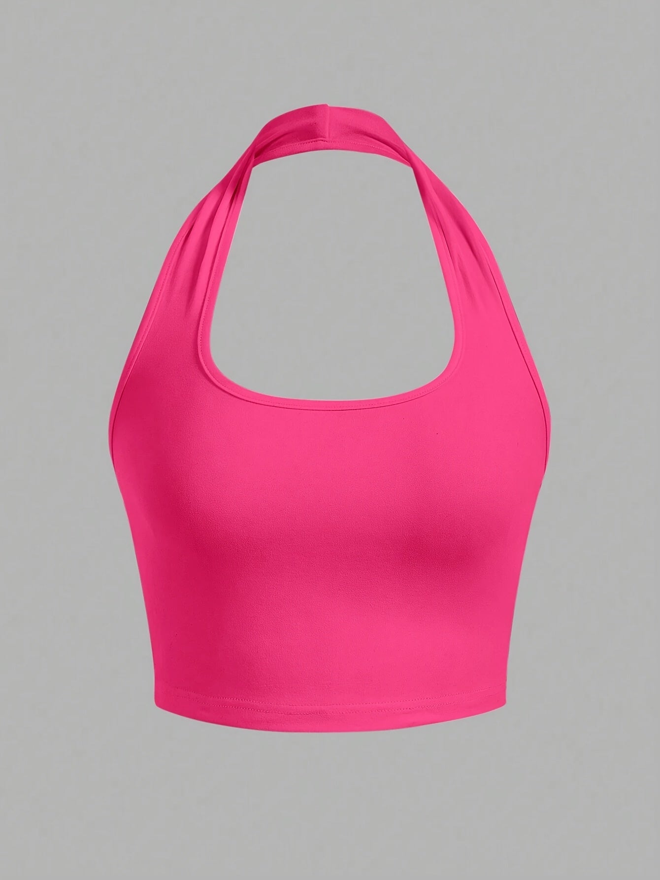 Women's Halterneck Crop Top – Backless, Summer, Casual Style