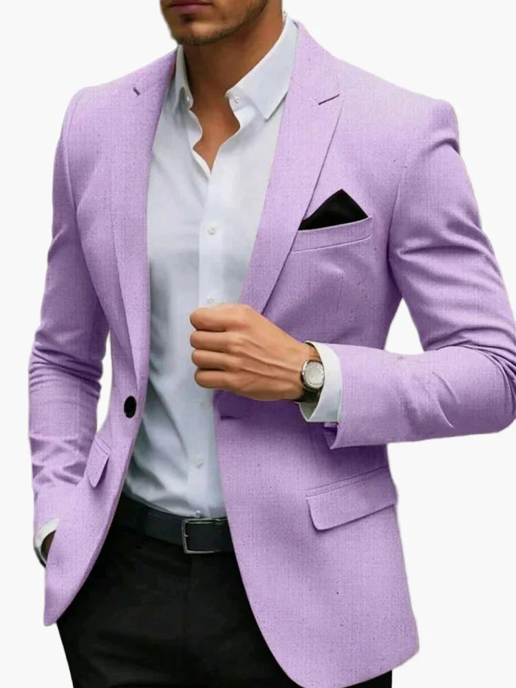 Herren Modern Business Jacket – Slim Fit Blazer for Office and Festive Occasions