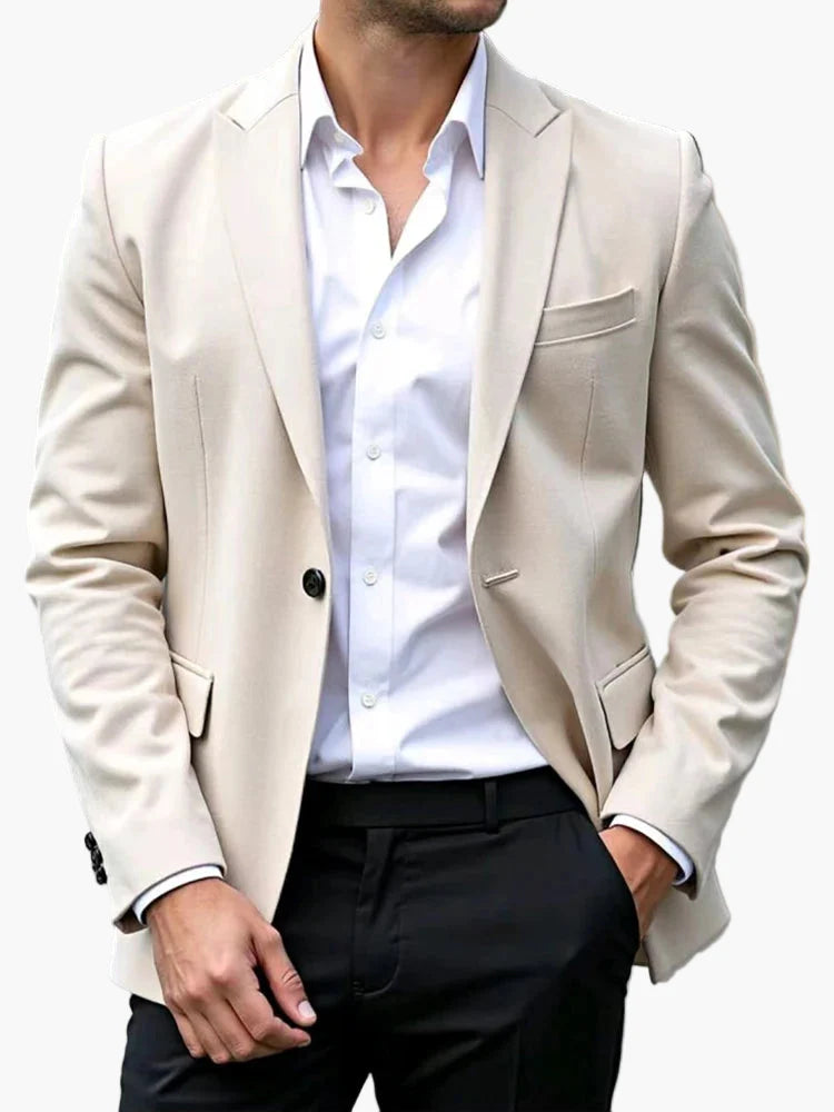 Herren Modern Business Jacket – Slim Fit Blazer for Office and Festive Occasions