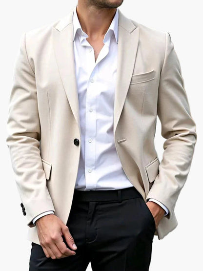 Herren Modern Business Jacket – Slim Fit Blazer for Office and Festive Occasions