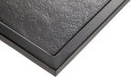Laptoptafel aluminium met zwart metalen frame, Estoril, zwartachtig brons, 30 x 40 x 70 cm