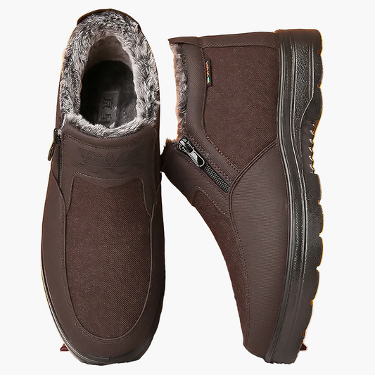 Herren Orthopädische Winterstiefel mit Reißverschluss – Komfort & rutschfeste Sohle für Alltag und Freizeit