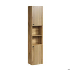 Badkamerkolom eiken decor Pure Bliss, L40 x H186 x D31 cm, met deuren en open vakken