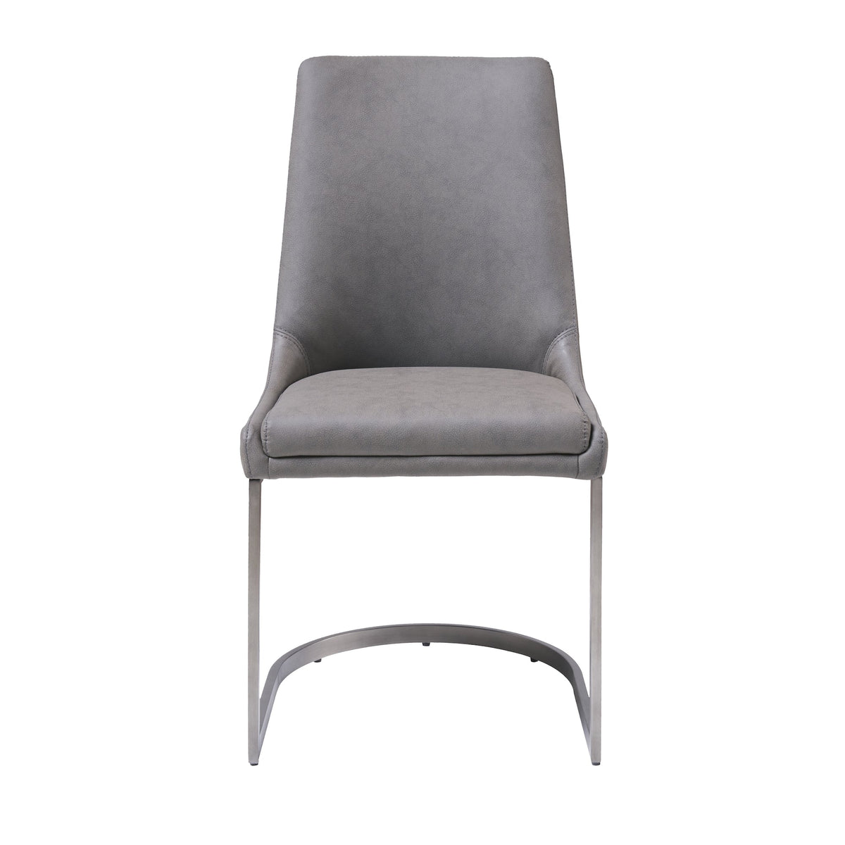 Eetkamerstoel metaal Oxford basaltgrijs, breedte 48 cm, set van 2 voor de eetkamer