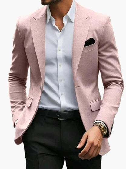 Herren Modern Business Jacket – Slim Fit Blazer for Office and Festive Occasions