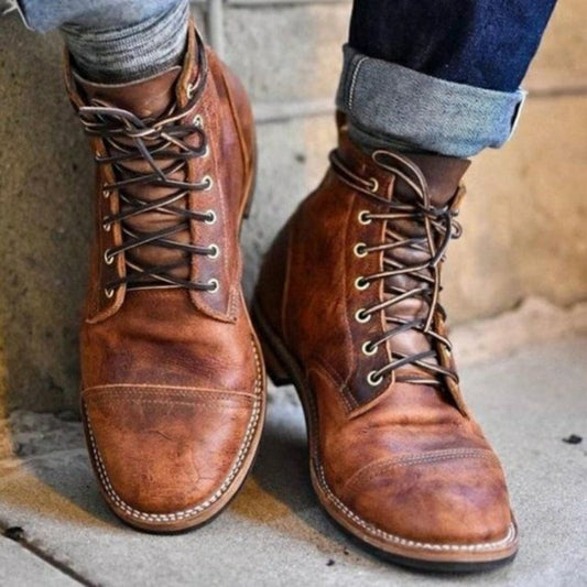 Herren Vintage Boots – Klassische Stiefeletten für Alltag & Freizeit