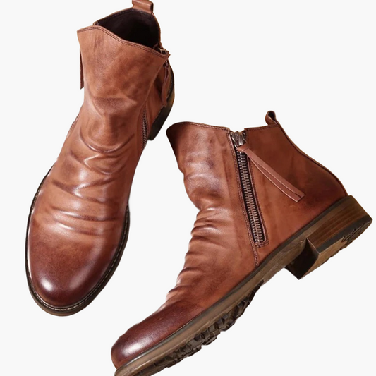 Herren Stiefeletten – Klassische, vielseitige Boots mit seitlichem Reißverschluss für Alltag & Freizeit
