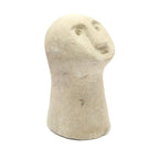Stenen beeld zandsteen handgesneden Sumbasteen #08, naturel, 8 x 8 x 17 cm, woondecoratie