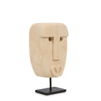 Decoratiebeeld zandsteen Sumbasteen #19 op standaard, naturel – h 16 x l 5 x b 8 cm, handgesneden