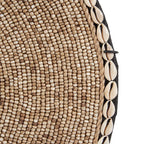 Decoratieobject schelp Guadeloupe op standaard, natuurwit – 10 x 40 x 55 cm, woonkamer
