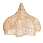 Hanglamp rotan XXL handgeweven Whipped, naturel – Ø 150 x 103 cm, woonkamer en eettafel