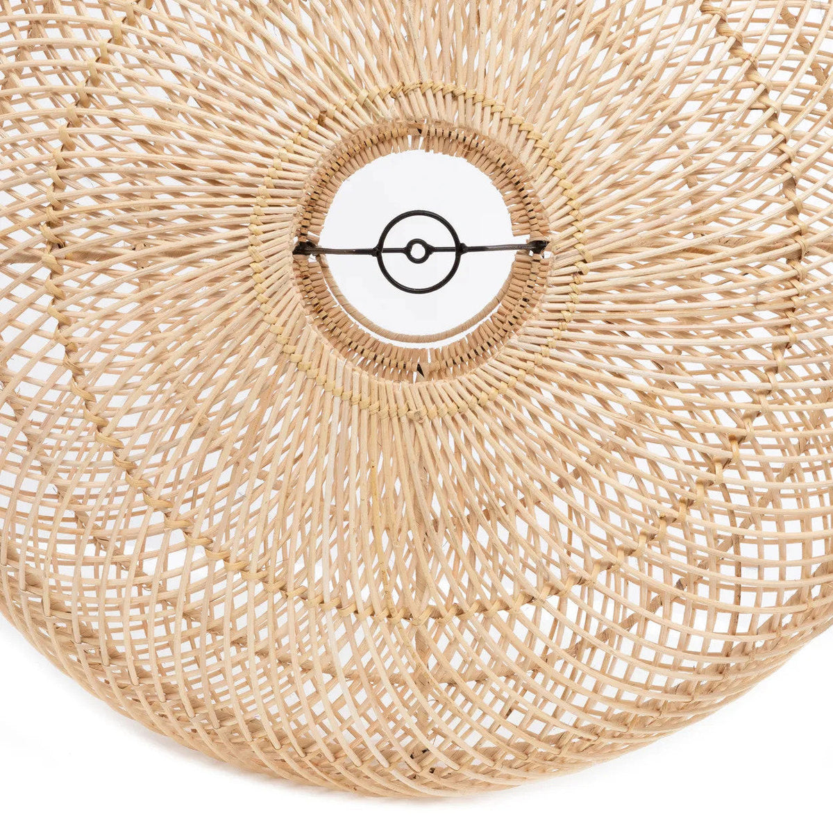 Hanglamp rotan Wholly naturel Ø 40 x 25 cm, handgemaakte kap voor leeshoek, nachtkastje of gang