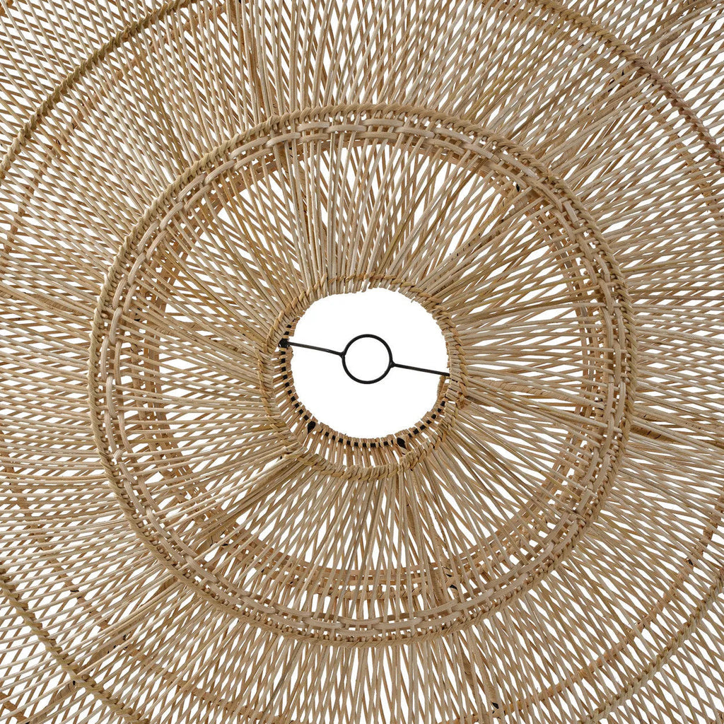 Hanglamp rotan Macaron XL handgeweven, naturel – Ø 150 x 47 cm, voor eettafel of zithoek