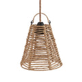 Hanglamp rotan Fini naturel 20 x 20 x 20 cm, kap zonder bedrading voor keuken of leeshoek