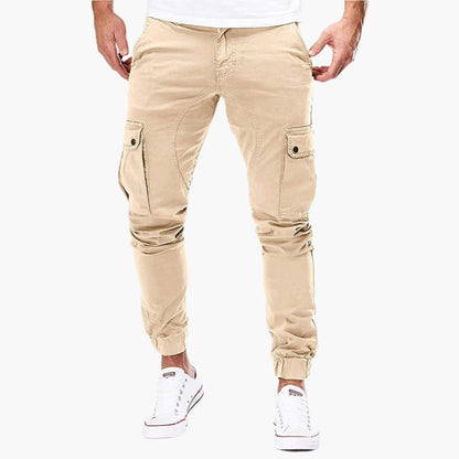 Men's Cargo Jogging Pants – Fashionable Cargo Pants with Pockets and Elastic Waistband, Ideal for Everyday and Outdoor Use
