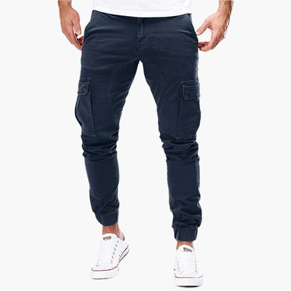 Men's Cargo Jogging Pants – Fashionable Cargo Pants with Pockets and Elastic Waistband, Ideal for Everyday and Outdoor Use