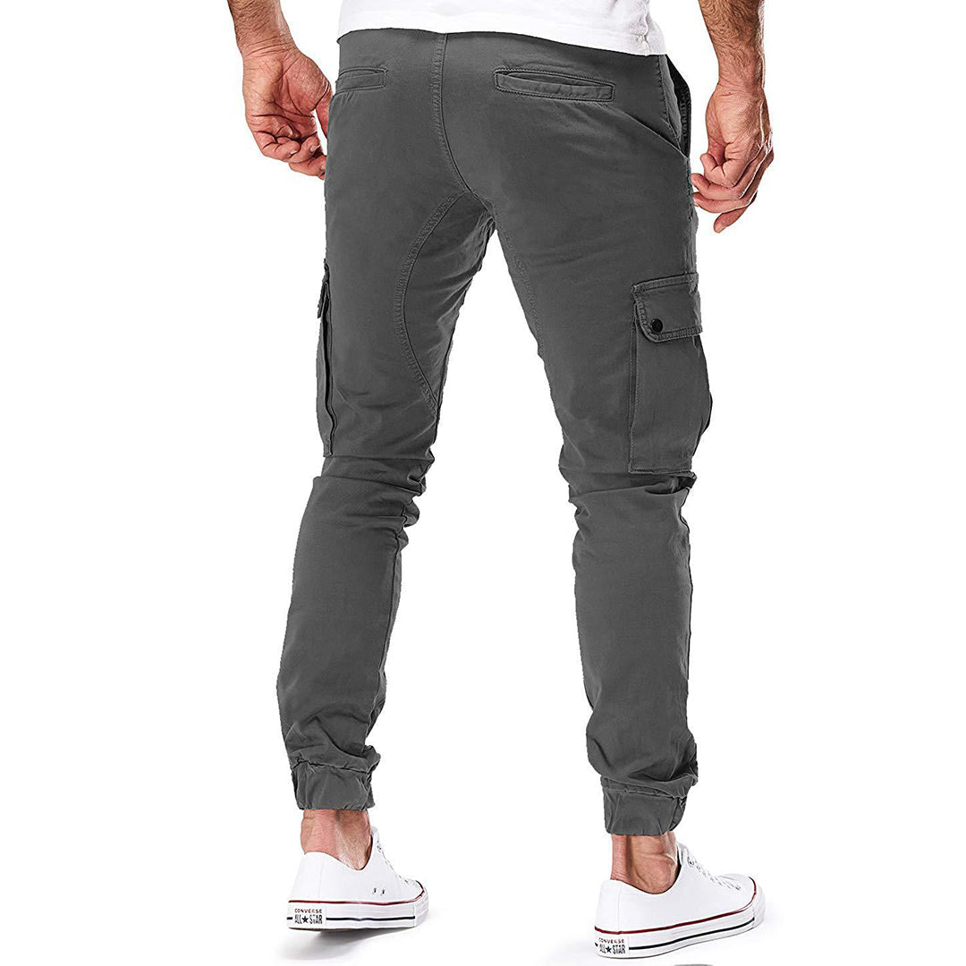 Men's Cargo Jogging Pants – Fashionable Cargo Pants with Pockets and Elastic Waistband, Ideal for Everyday and Outdoor Use