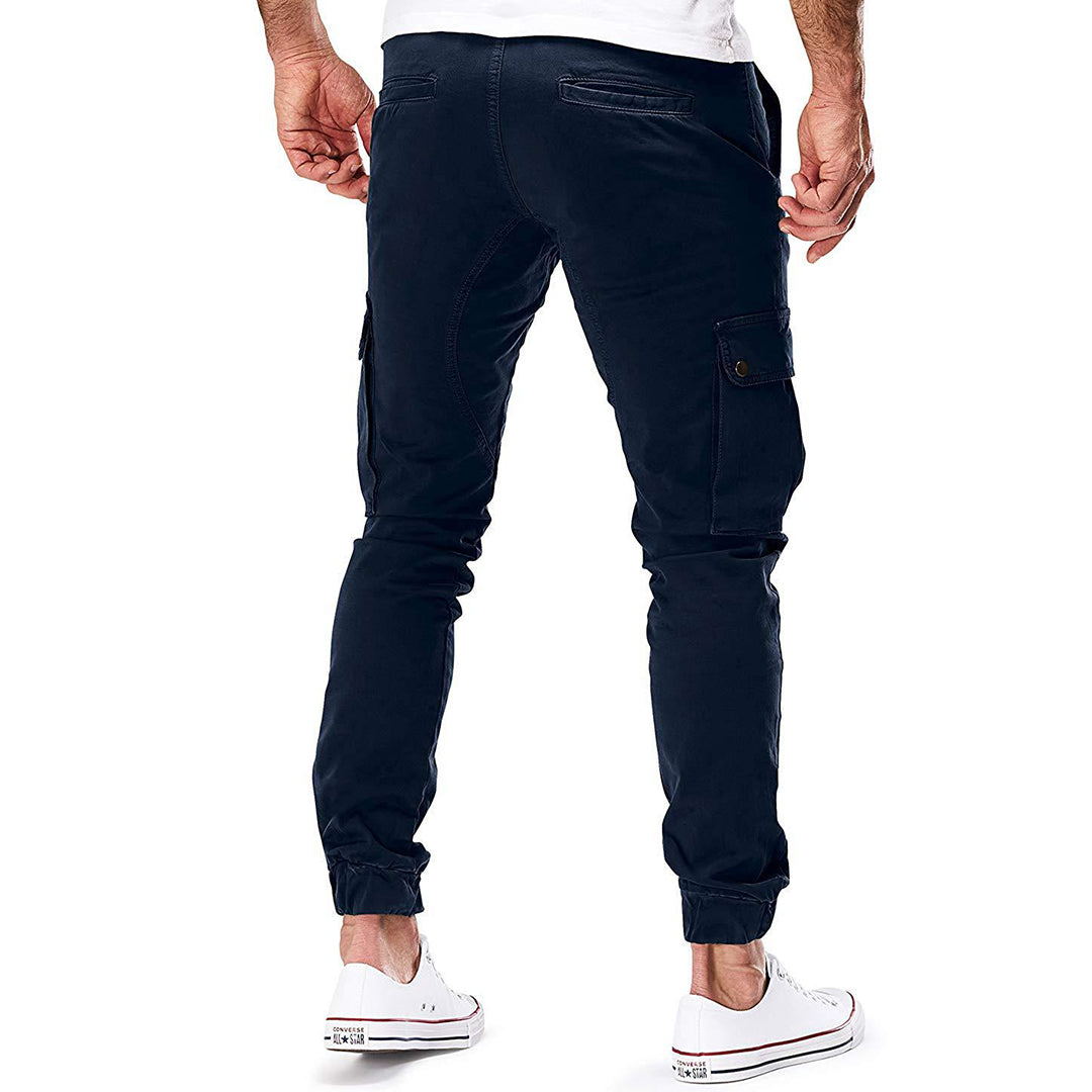 Men's Cargo Jogging Pants – Fashionable Cargo Pants with Pockets and Elastic Waistband, Ideal for Everyday and Outdoor Use