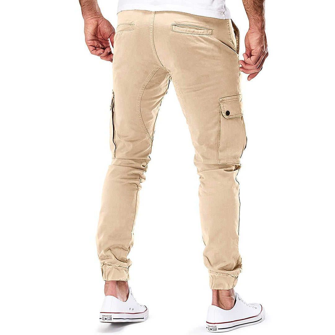 Men's Cargo Jogging Pants – Fashionable Cargo Pants with Pockets and Elastic Waistband, Ideal for Everyday and Outdoor Use