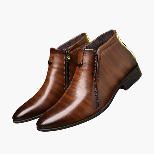 Herren Retro Stiefeletten für Business und Freizeit – Elegante Ankle Boots mit Reißverschluss