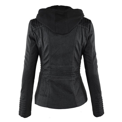 Women's jacket with hood – Fashionable transitional jacket for everyday and leisure use