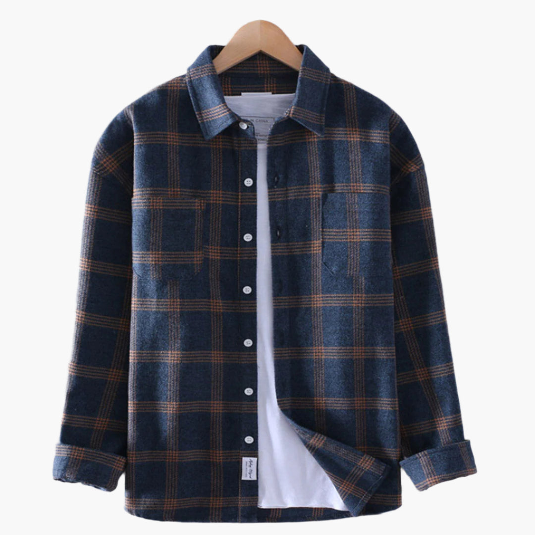 Men's Casual Shirt Checked – Modern Lumberjack Look Shirt for Everyday & Outdoor