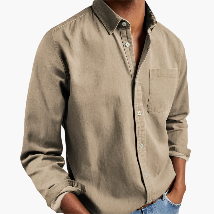 Men's Button-Down Shirt – Timeless Casual Shirt for Versatile Use