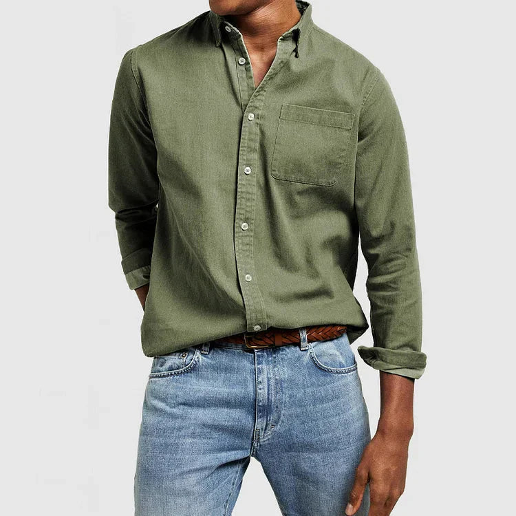 Men's Button-Down Shirt – Timeless Casual Shirt for Versatile Use