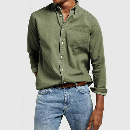 Men's Button-Down Shirt – Timeless Casual Shirt for Versatile Use