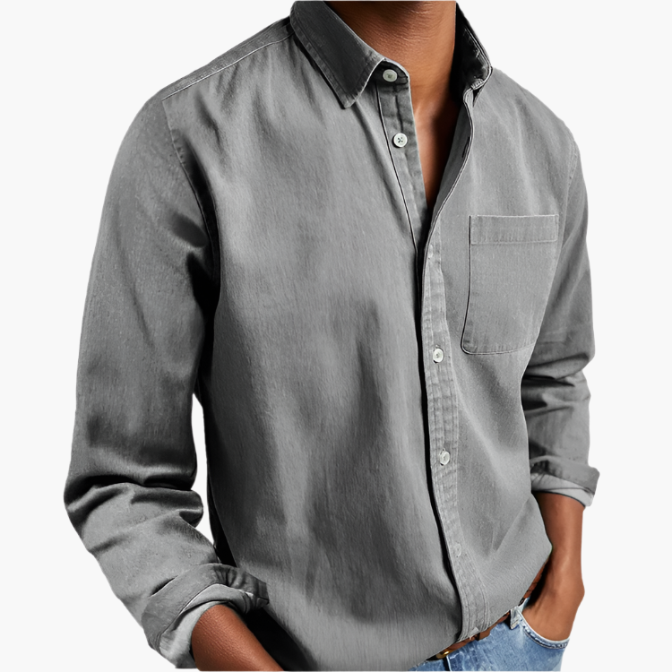 Men's Button-Down Shirt – Timeless Casual Shirt for Versatile Use