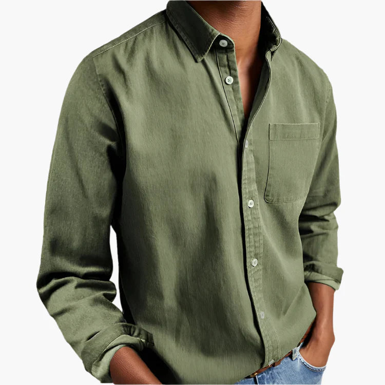 Men's Button-Down Shirt – Timeless Casual Shirt for Versatile Use