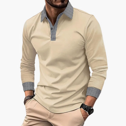Men's Long-Sleeve Polo – Contemporary Design for Everyday Life, Office & Leisure