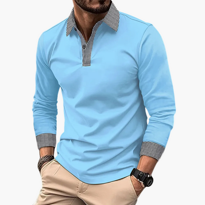 Men's Long-Sleeve Polo – Contemporary Design for Everyday Life, Office & Leisure