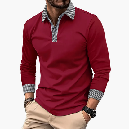 Men's Long-Sleeve Polo – Contemporary Design for Everyday Life, Office & Leisure