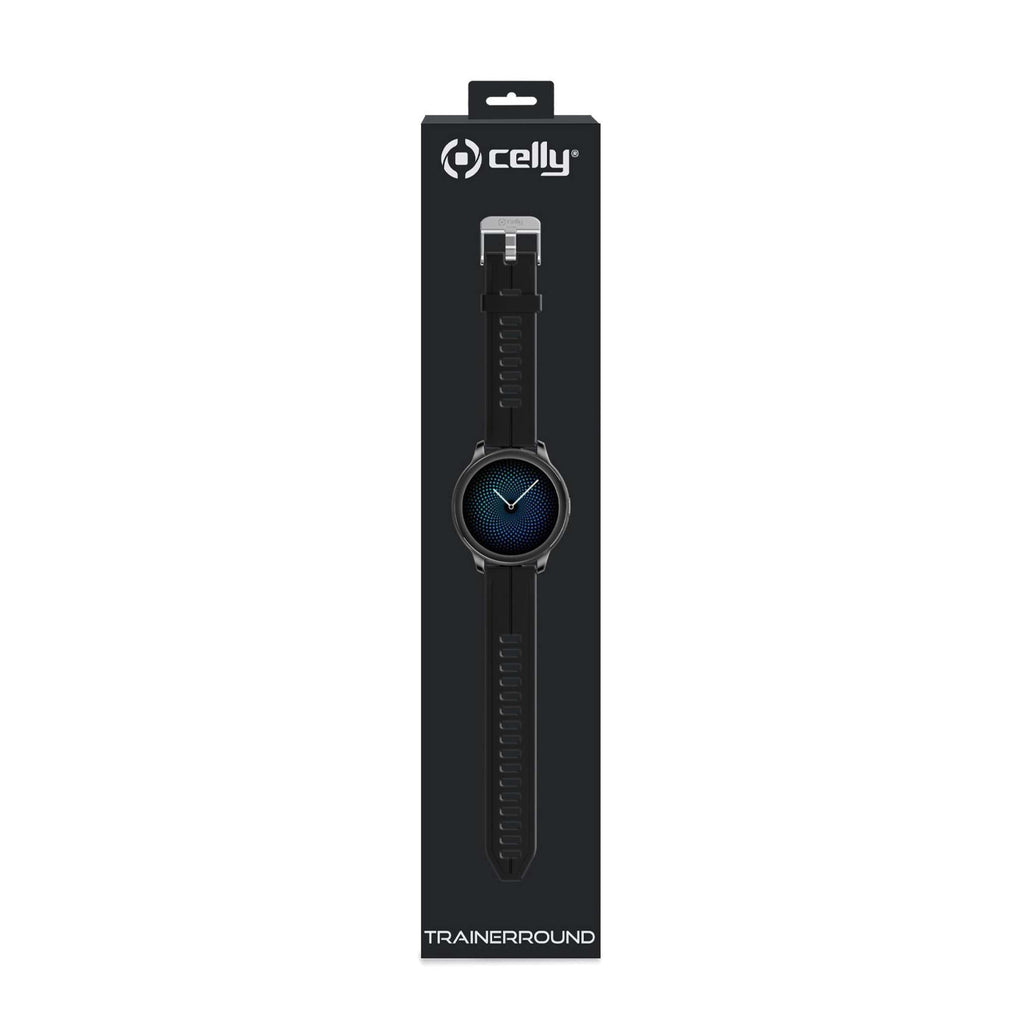 Smartwatch rond 1,69-inch scherm TrainerRound zwart, met stappenteller en slaapmonitor