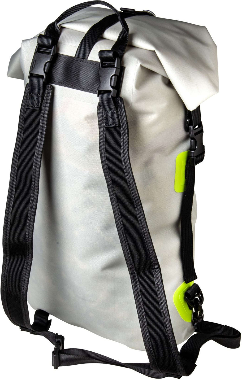 Rugzak pvc waterdicht rolltop Discover grijs 20 L, voor woon-werk, reizen en actieve dagen