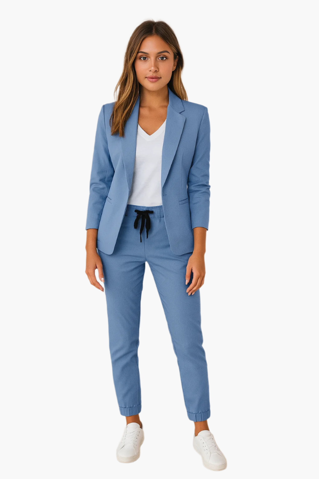 Damen Business Jogger Anzug Set – Blazer & Hose, Modern und Vielseitig für Büro & Freizeit