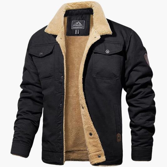 Herren Vintage Bomberjacke – Winterjacke im Retro-Stil für Alltag und Outdoor